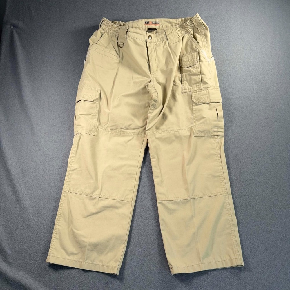 5.11 Tactical Pants Womens 16 Khaki Cargo Utility Outdoor Ripstop 34x27 Gorpcore